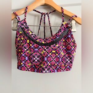 Victoria's Secret Multicolor Geometric Sports Bra